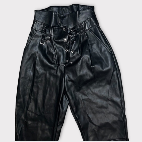 MANIÈRE DE VOIR Vegan Leather Pants - Picture 2 of 5